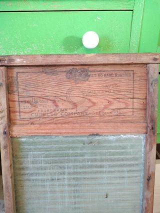 Antique Washboards.  One Is Glass And One Is Brass.  National Washboard Co.  802