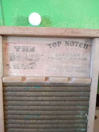Antique Washboards.  One is glass and one is brass.  National Washboard Co.  802 3