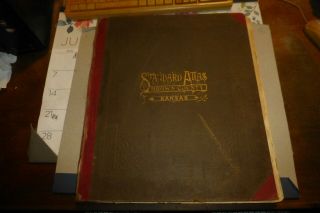 Brown County Kansas Antique 1919 Atlas/plat Book/15 X 18 " /rare