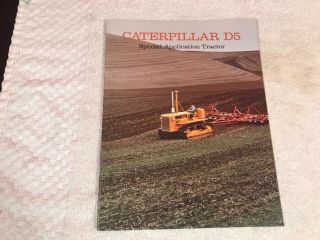 Rare 1960s Caterpillar D5 Tractor 19 Page Dealer Sales Brochure Ad