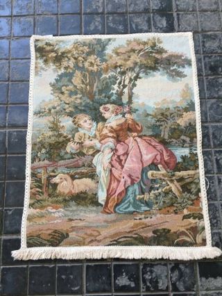Old Woven Flemish Tapestry Sublime Size: 70.  10 X 57.  91 Cm