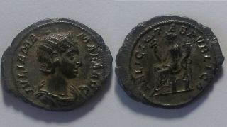 Rare Ancient Roman Silver Coin Denarius Julia Mamaea Felicity Caduceus