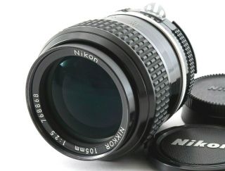 Rare！【mint】nikon Ai Converted Nikkor 105mm F2.  5 Mf Prime Ai Lens From Japan 2337