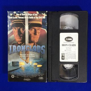 Ironclads Civil War Monitor Merrimack Vhs 1991 Oop Rare Not On Dvd