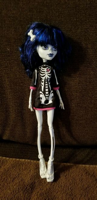 Monster High Create A Monster Skeleton Add On Torso Mattel Rare Dark Blue Hair