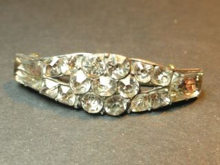 Antique Silver Paste Brooch Pin