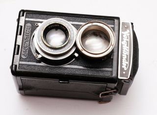 Voigtlander Brillant Tlr With Rare Heliar 75mm F3,  5 Lens