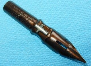 Antique Crusader Pen Embossed Cross Quill Pen Nib John Heaths écriture Plume