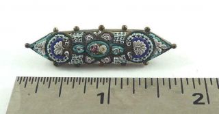 Lovely Antique Italian / Italy Micro Mosaic Brooch Or Pin