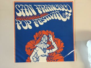 San Francisco International Pop Festival VINTAGE RARE POSTER 1968 EX 2