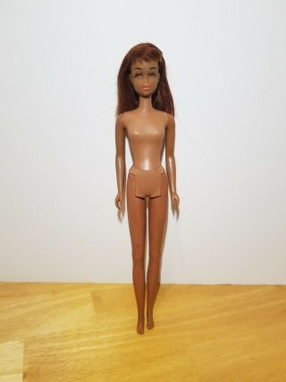 Vintage Mattel Francie Doll Black Aa Tlc Mod Red Hair 60s Barbie Rare