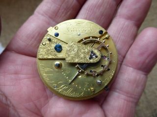 Liverpool Maker Antique Fusee Pocket Watch Movement Liverpool Windows