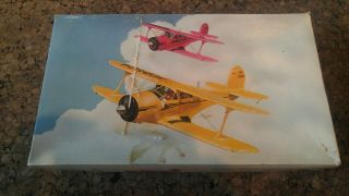 Very Rare Beechcraft Staggerwing 1/32 Scale Plastic Model Kit Vintage 50 Yrs