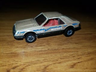 Hot Wheels Color Change Turbo Mustang Light Tan Red Interior Extremely Rare 1979