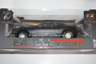 Highway 61 1/18 Dodge Challenger Black Concept Stock Rare