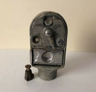 Antique - Vintage Parking Meter By Mark Time Crank Handle No Key