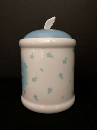Vintage Sanrio Hello Kitty Blue Angel Wings Ceramic Jar with Lid - 1976,  2000 Rare 2
