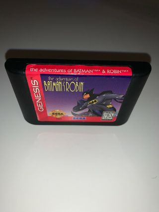 The Adventures Of Batman & Robin (sega Genesis,  1995) Rare Authentic Game Only