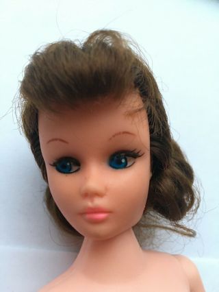Vintage Barbie Clone Doll Made In Hong Kong Cute Brunette Real Lashes