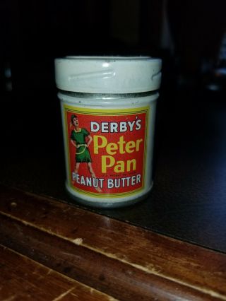 Rare Vintage Peter Pan Peanut Butter Sample Tin 1950s