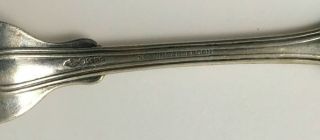 Rare Coin Silver Fiddle & Thread Fork Brown & Anderson Wilmington,  Nc,  1850 - 1871