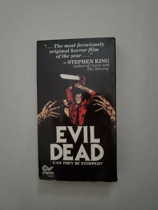 Rare HTF OOP Evil Dead VHS by Congress Video Group - horror vhs 2