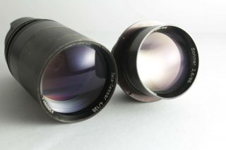 Ultra Rare Carl Zeiss Sonnar F/2,  8 85mm & Tele - Tessar 4/135 Lens Heads Contaflex