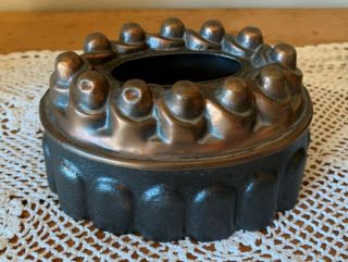 Antique Victorian Copper Tin Jelly Pudding Mold Mould
