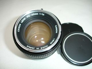 Canon Fd 50mm F 1.  4 Lens.  Chrome Nose,  Rare Sn146941