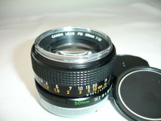 CANON FD 50mm f 1.  4 lens.  Chrome Nose,  Rare Sn146941 2