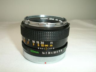 CANON FD 50mm f 1.  4 lens.  Chrome Nose,  Rare Sn146941 3