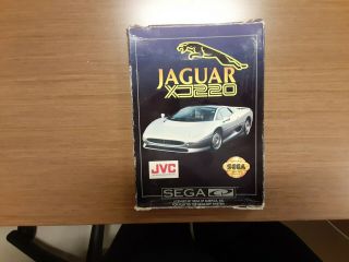 Jaguar Xj220 (sega Cd,  1992) With Disc And Rare Box