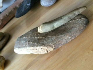 Old Medicine Man Potion Stone / Quartz Cap Muller: Aboriginal: