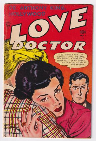 Dr.  Anthony King Love Doctor 1 (1953) Very Rare,  No Cgcs,  Only Ebay; Fine,  6.  5