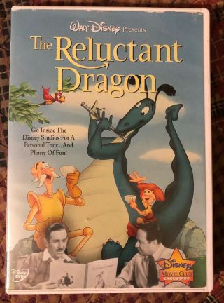 Walt Disney The Reluctant Dragon (dvd) Disney Movie Club Exclusive (very Rare)