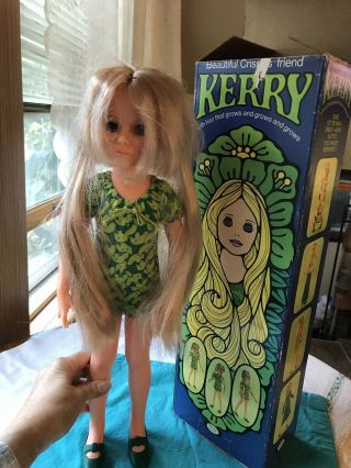 Vintage Ideal Kerry Doll Crissy Family Hair Grows 18 " Box 1971