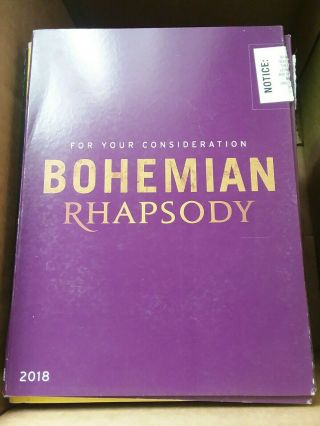 Bohemian Rhapsody 2018 Fyc Awards Consider Limited Rare Promo Complete Feature
