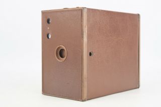 Antique Eastman Kodak No 2A Brown Brownie Box Camera Model C Uses 116 Film V01 2
