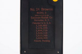 Antique Eastman Kodak No 2A Brown Brownie Box Camera Model C Uses 116 Film V01 3