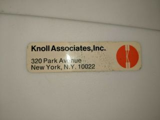 Knoll Associates Park Avenue Ny Label Mid Century Modern