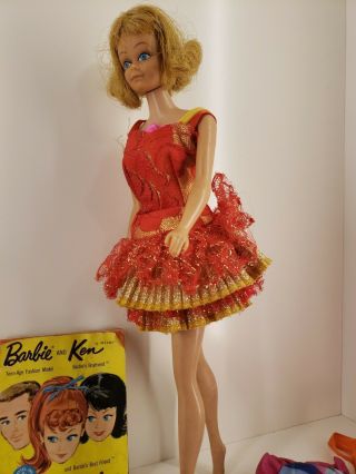 Vintage 1962 Midge Barbie Doll Mattel w/ Clothes Accessories 2