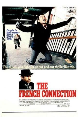 The French Connection Vintage Movie Poster 24x36 5 Academy Awards Police