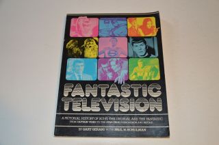 Rare Vintage Book: Fantastic Television By Gerani,  Gary 1977 1st Edition