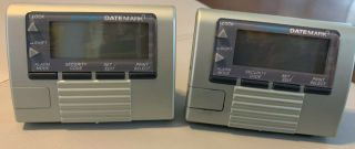 2 Dymo Datemark 47002 Electronic Date And Time Stamper - Rare And Htf -