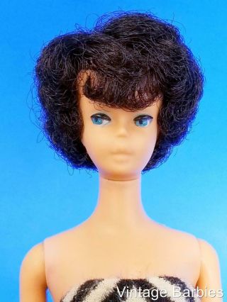 Rare 1st Issue Raven Bubble Cut Barbie Doll 850 W/oss - Vintage 1960 