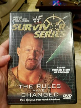 Wwf Survivor Series 2000: The Rules Have Changed Dvd Oop Rare Hhh Stone Cold