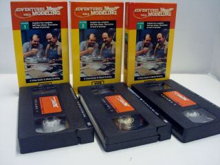 Adventures In Scale Modeling Volume 1,  2 & 3 Vhs Tapes Testors 1990 Rare