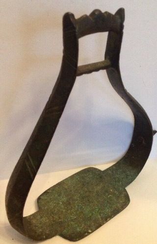 Antique Old Heavy Stirrup Single Brass/bronze Horse Stirrup