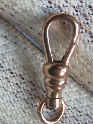 Antique Victorian 9ct Rose Gold Dog Clip / Clasp