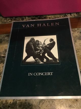 Rare 1980 Invasion Van Halen In Concert Women And Children First Tour Program